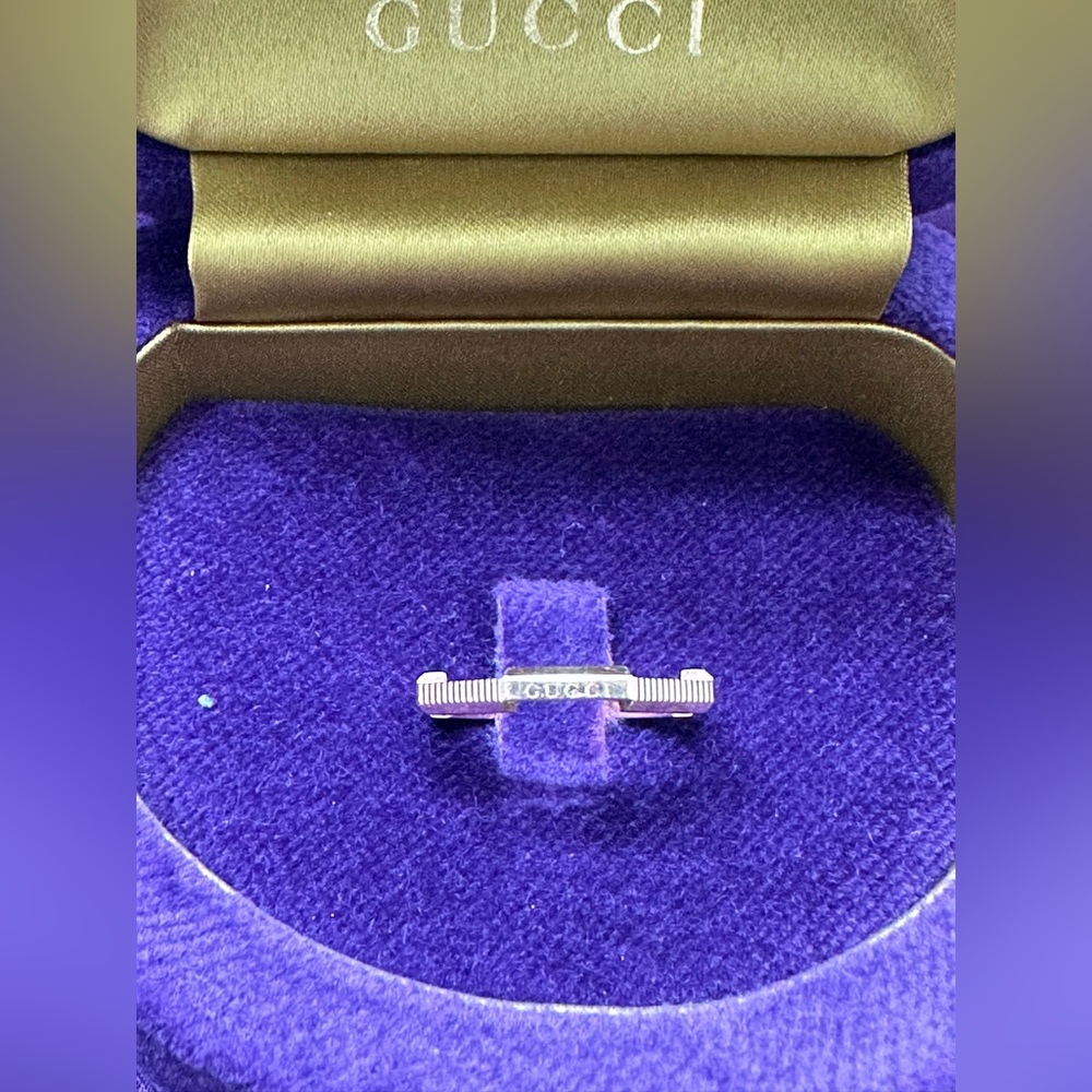 Gucci link to love striped ring - Picture 3 of 4